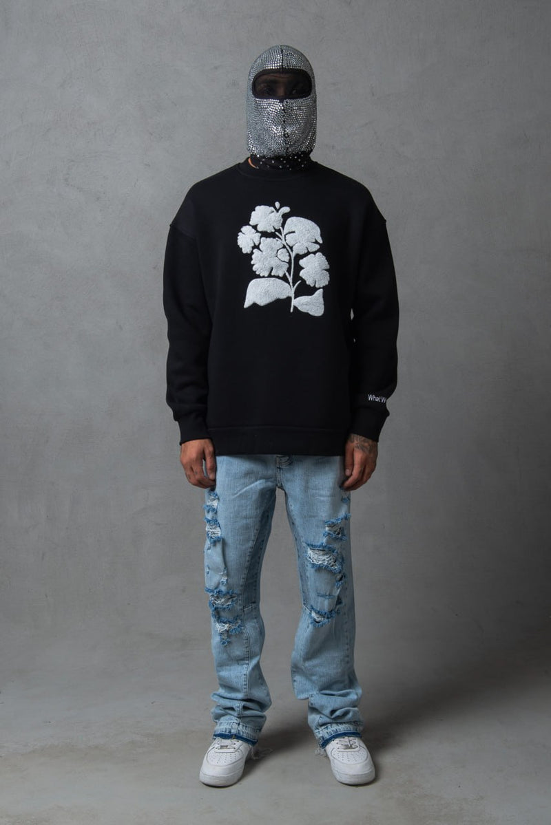 BLACK ROSE SWEATSHIRT